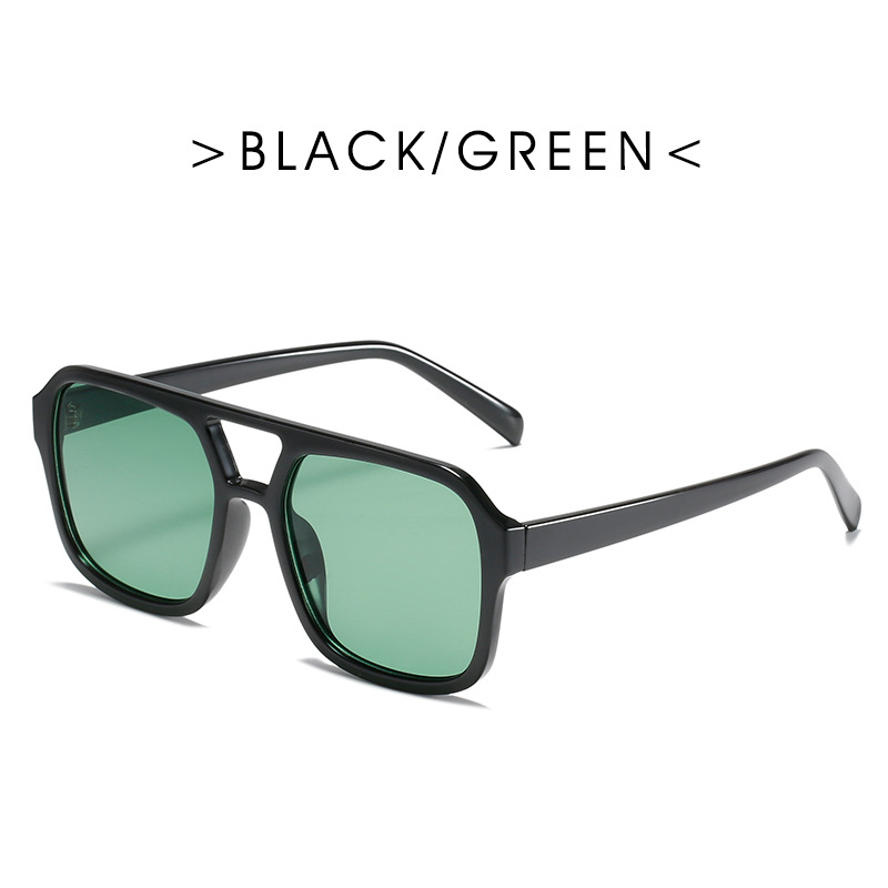 Double Bridge Square Sunglasses