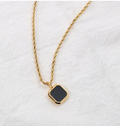 Black Onyx Pendant Necklace