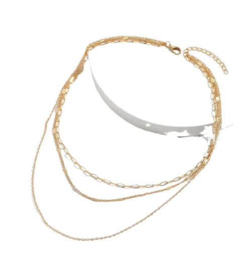 Layered Geometric Necklace