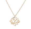 Lotus Flower Pendant Necklace