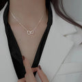 Double Heart Pendant Necklace