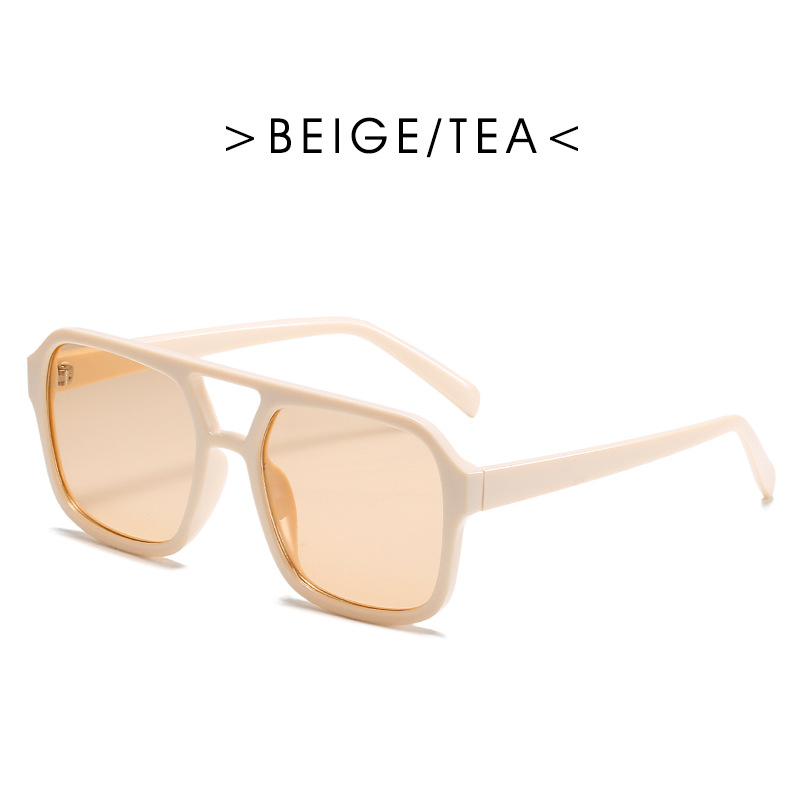 Double Bridge Square Sunglasses