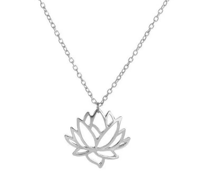 Lotus Flower Pendant Necklace