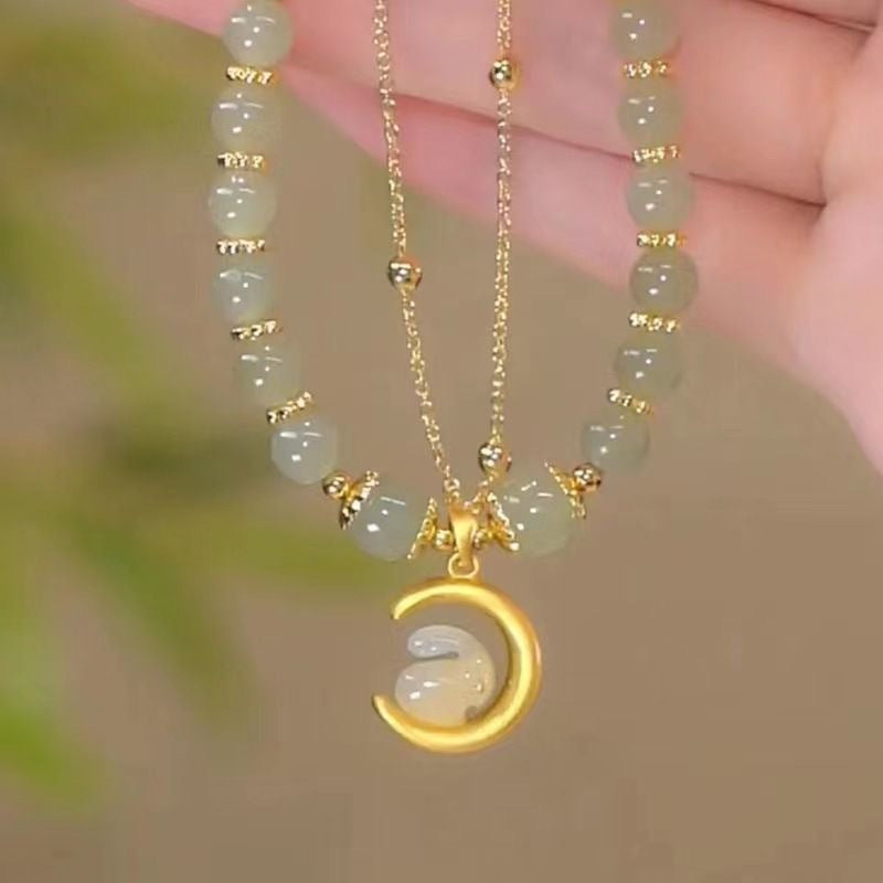 Moon Rabbit Jade Bracelet