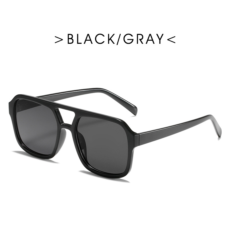 Double Bridge Square Sunglasses