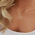 Crescent Pendant Necklace